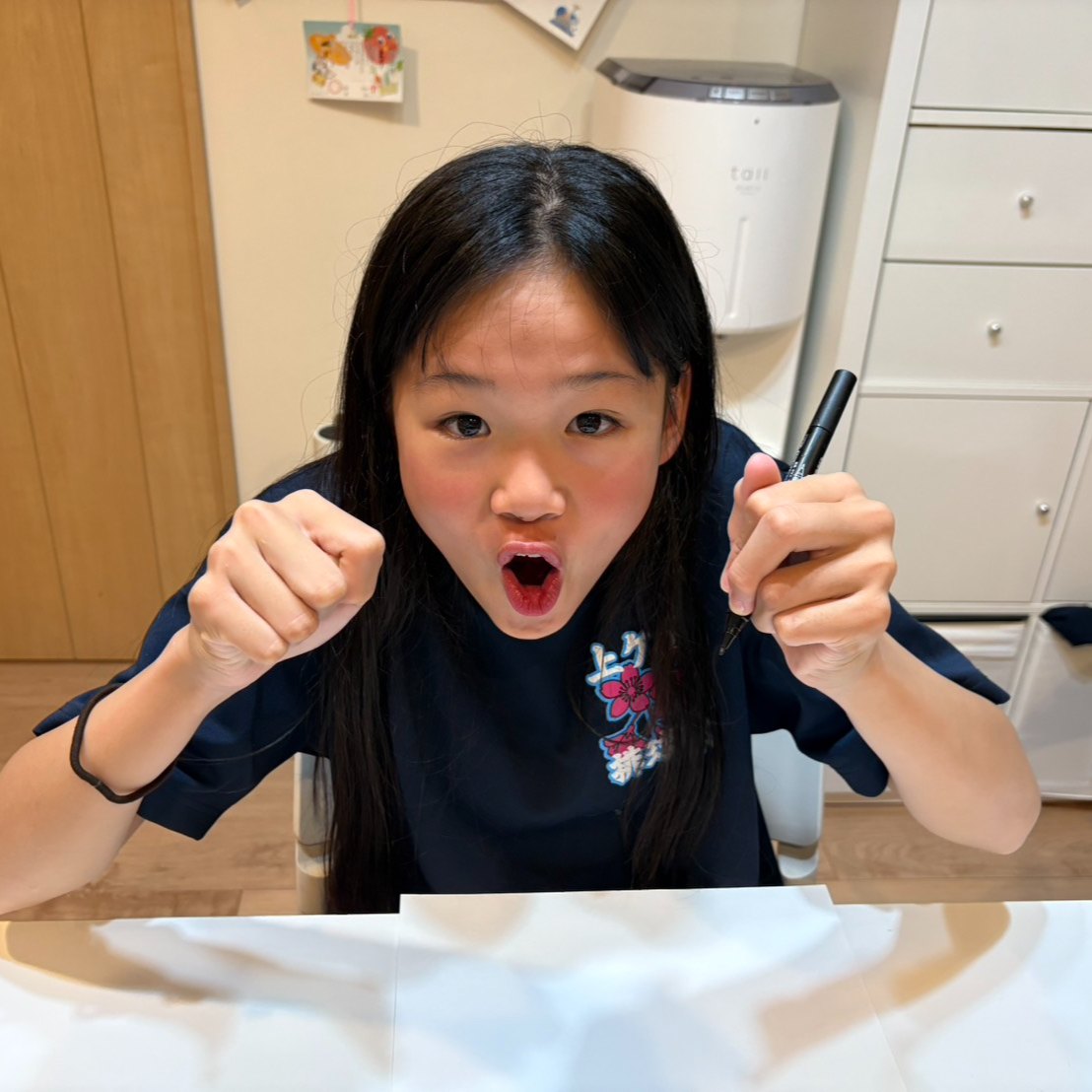 やる気満々のクッキー作り